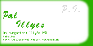 pal illyes business card