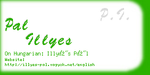 pal illyes business card